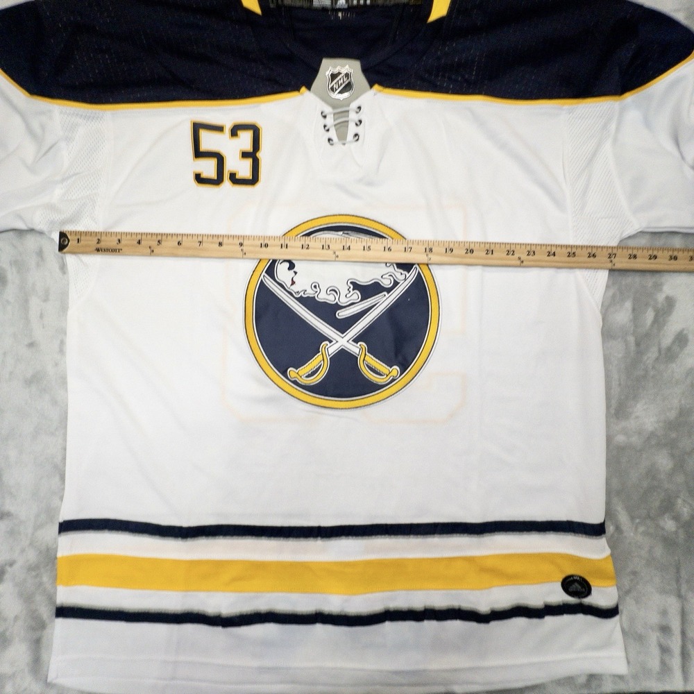 NWT Adidas Buffalo Sabres Jeff Skinner Jersey Mens Size 60 (3XL) Fight Strap - Picture 4 of 9